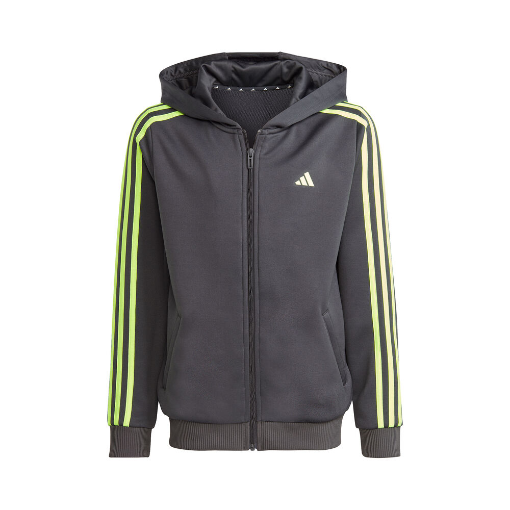 Image of Training ES 3 Stripes Full-Zip Felpa Ragazzi