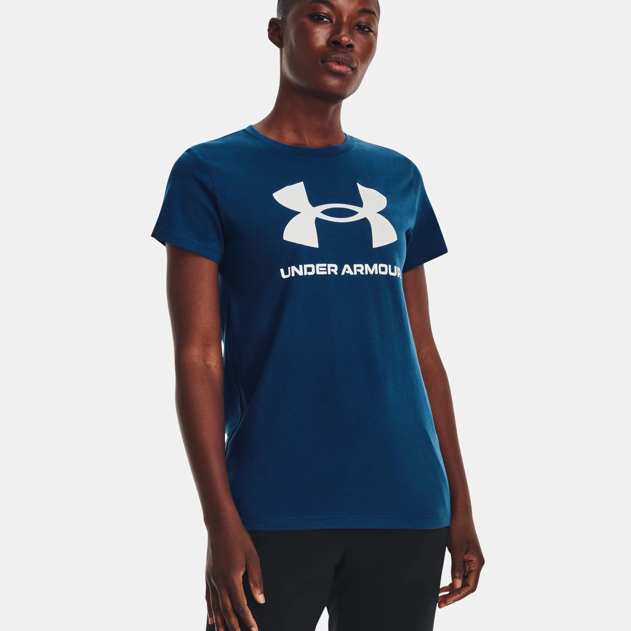 Magliette under outlet armour donna blu