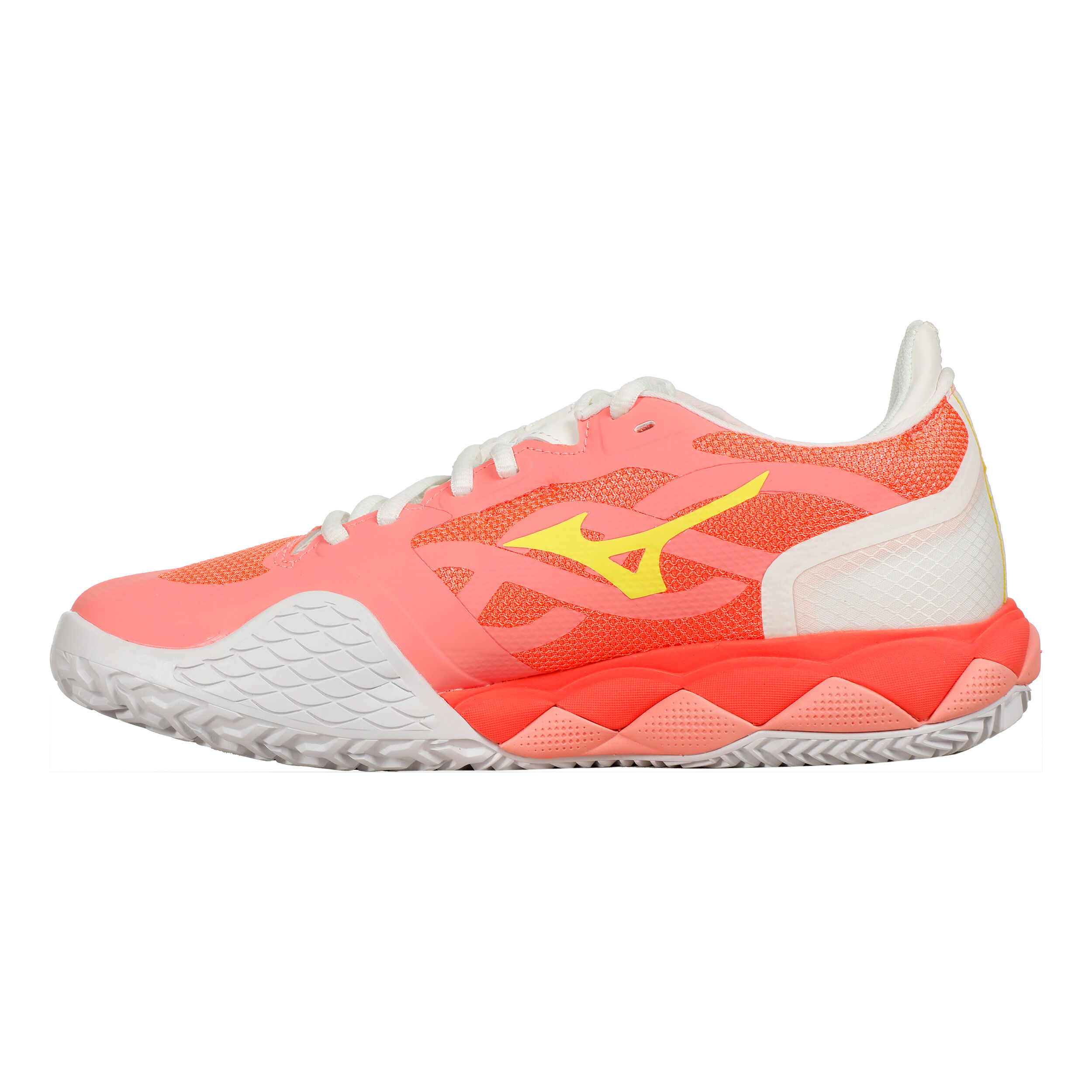 Buy Mizuno Wave Enforce Tour CLAY Scarpa Per Terra Rossa Donna Corallo Bianco online Tennis Point IT