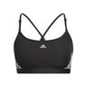 Aeroreact Low-Support 3 Stripes Reggiseni Sportivi Donna-Nero