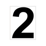 Strumenti per campi da tennis Tegra Tegra Platzziffer 2 Schild-Bianco,Nero