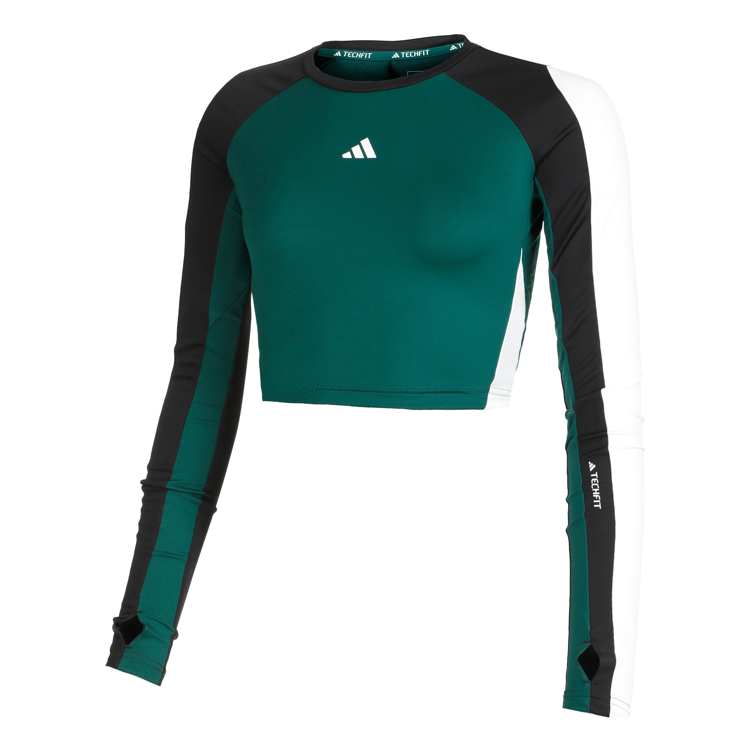 Adidas techfit crop top hot sale