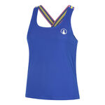 Abbigliamento da tennis Quiet Please Quiet Please Serve & Volley 2.0 Canottiera Donna - blu, bianco