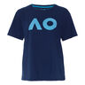 AO Stack Print Core Logo Maglietta Donna - blu scuro, 