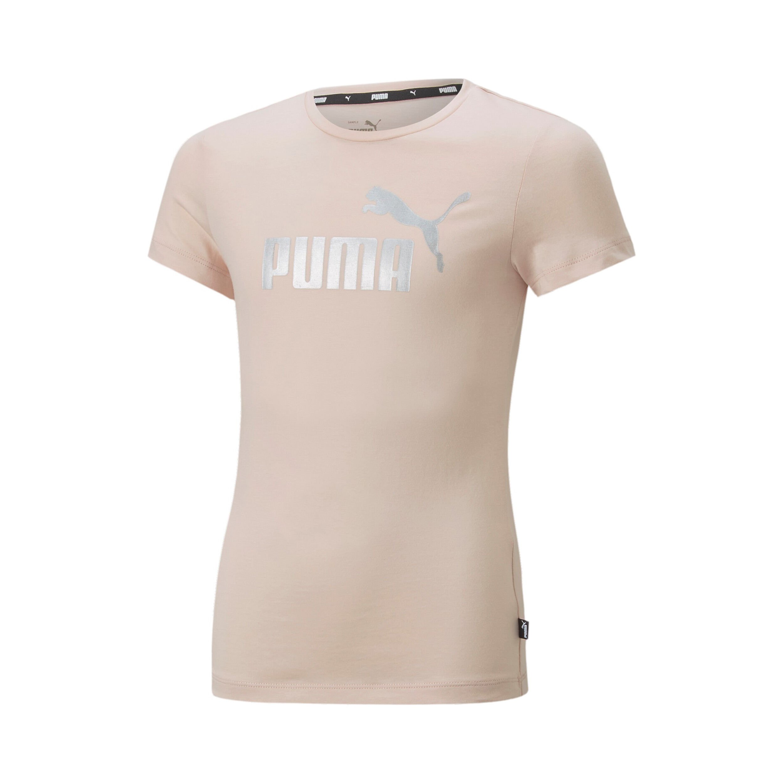 Essential Logo Maglietta Bambini Rosa Argento