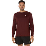 Abbigliamento ASICS ASICS Core Camicia Da Corsa Uomini-Vino Rosso