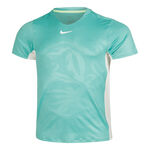 Abbigliamento Nike Nike Dri-Fit Court Printed Maglietta Uomini - turchese, bianco