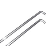 Strumenti per campi da tennis Tegra Tegra Barra Di Supporto Della Rete In Confezione Doppia-Argento