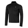 Road Winter 1/2 Zip Camicia Da Corsa Uomini-Nero