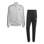 Abbigliamento adidas adidas 3Stripes Training Tuta Da Allenamento Uomini-Grigio Chiaro,Nero