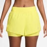 Swift 2in1 Pantaloncini Da Corsa Donna-Giallo Limone,Argento