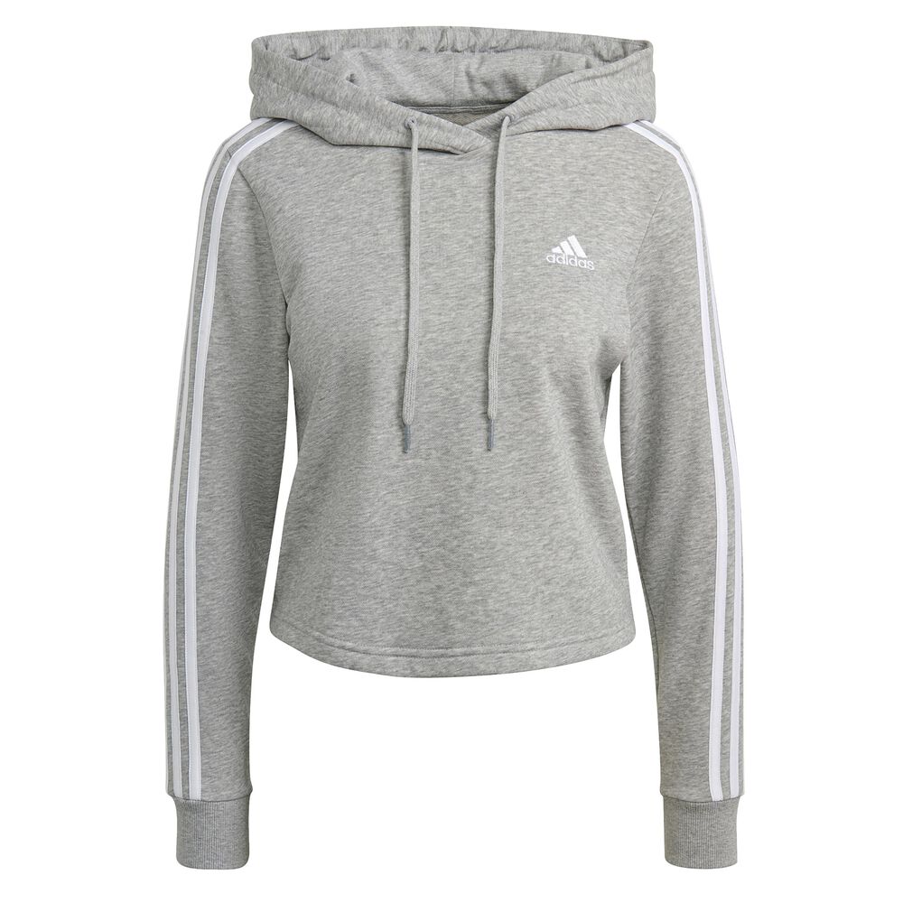 Image of 3-Stripes FT Crop Felpa Con Cappuccio Donna