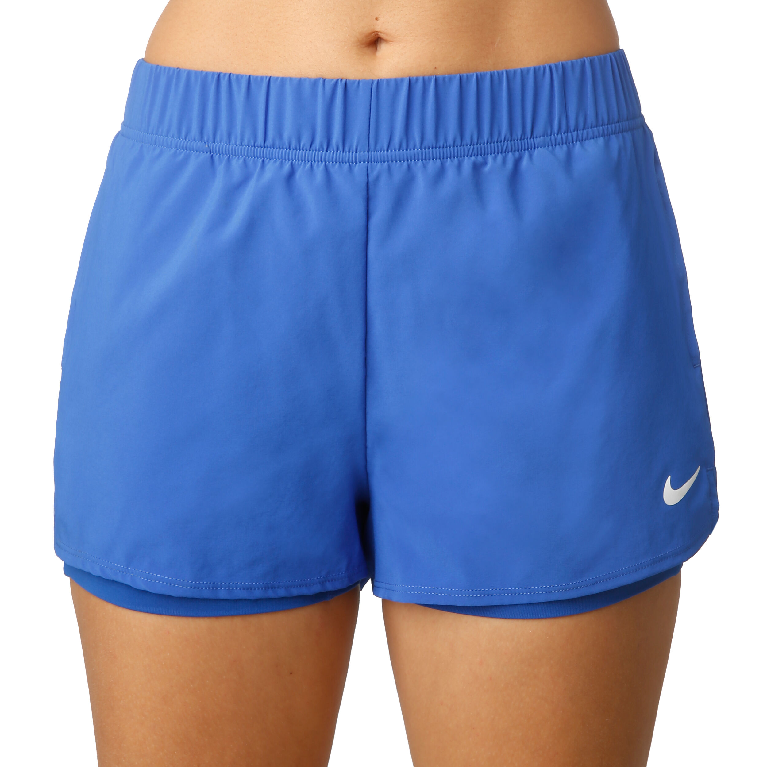 Nike Court Flex Pantaloncini Donna - Blu, Bianco compra online | Tennis -Point