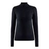 Core Dry Active Comfort Half-Zip Manica Lunga Donna-Nero