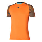 Abbigliamento Mizuno Mizuno Charge Shadow Maglietta Uomini-Arancione
