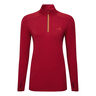 Core Thermal 1/2 Zip Camicia Da Corsa Donna-Rosso