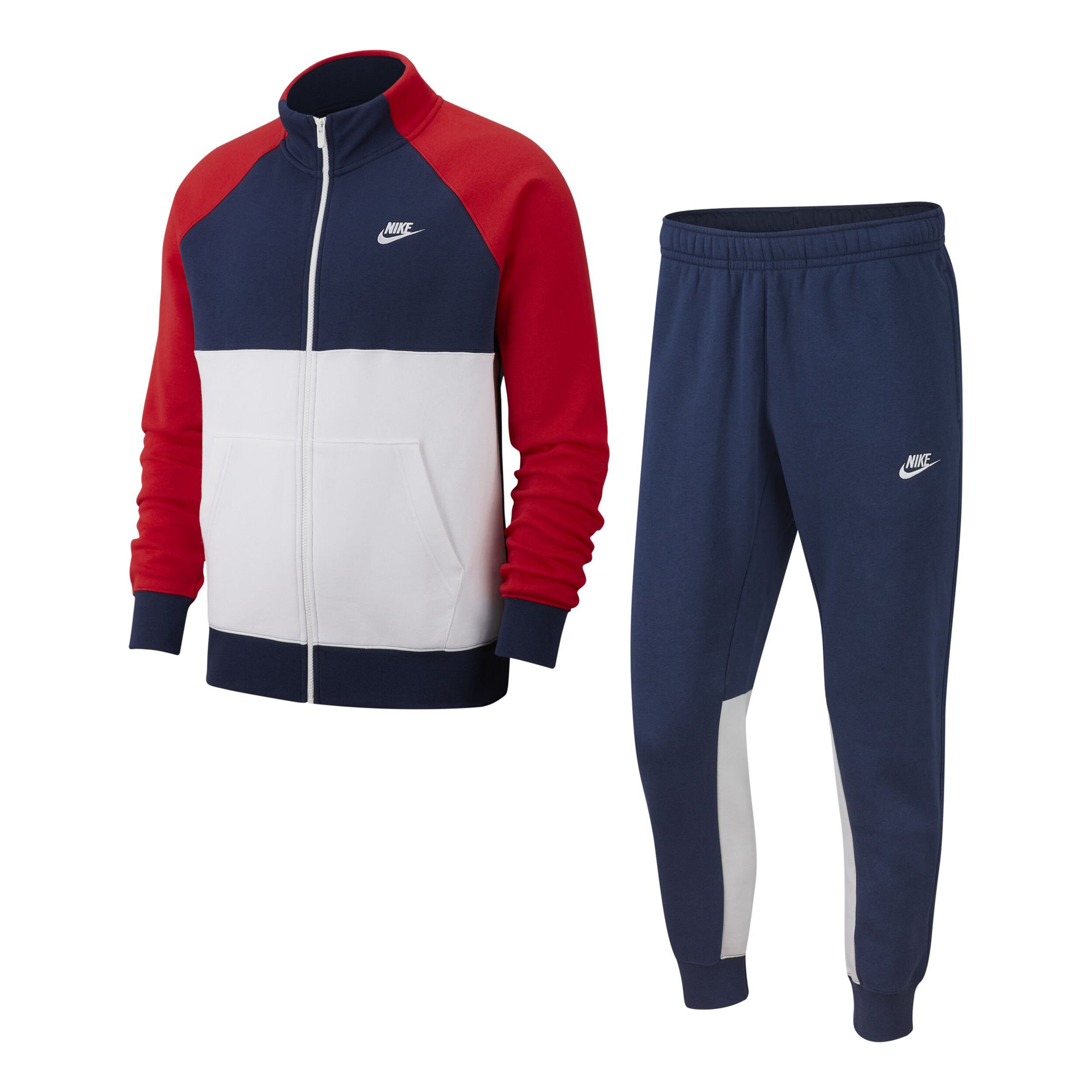 Buy Nike Sportswear Tuta Da Allenamento Uomini Blu Scuro Bianco online Tennis Point IT
