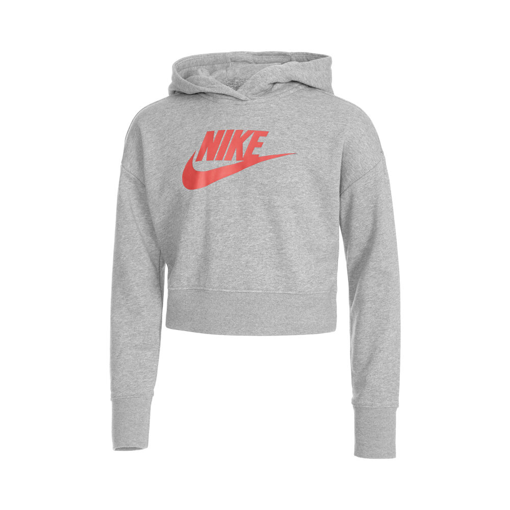 Image of Sportswear Club Cropped Felpa Con Cappuccio Bambini