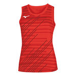 Abbigliamento da tennis Mizuno Mizuno Team Chiba Canottiera Donna-rosso