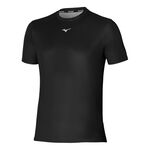 Abbigliamento Mizuno Mizuno Core Graphic Camicia Da Corsa Uomini-Nero