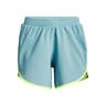 Fly By Elite 5in Pantaloncini Donna-Blu Chiaro,Giallo Neon