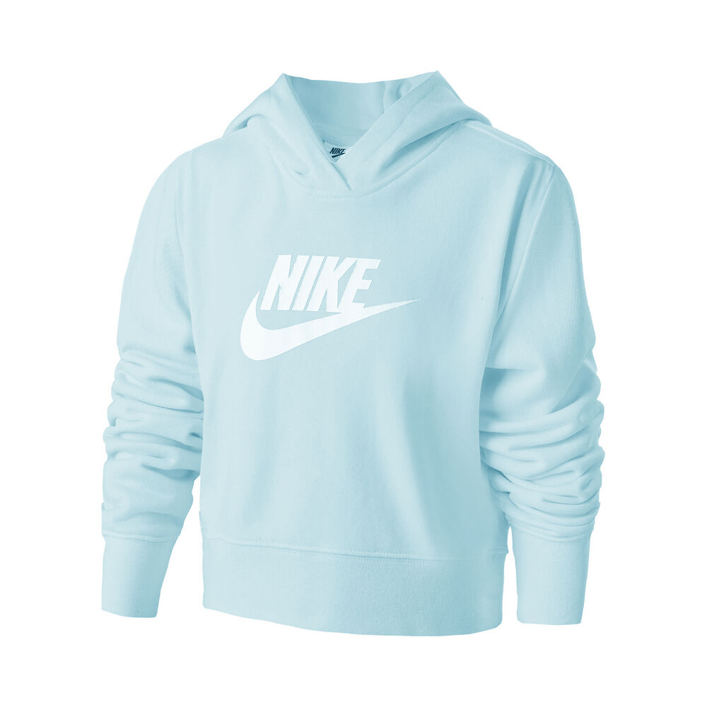 Image of Sportswear Club French Terry Cropped Felpa Con Cappuccio Ragazze