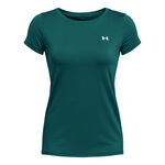 Abbigliamento Under Armour Under Armour Heatgear Maglietta Donna - color petrolio, 