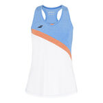 Abbigliamento Babolat Babolat Play Canottiera Donna-Bianco,Blu Chiaro