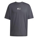 Abbigliamento adidas adidas GFX Glob Maglietta Uomini-grigio scuro