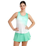 Abbigliamento da tennis BIDI BADU BIDI BADU Crew Racerback Canottiera Donna-verde, bianco