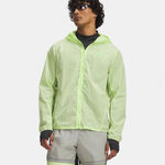 Abbigliamento Under Armour Under Armour Explor Trail Run WindShell Giacca da corsa Uomini-verde chiaro, verde neon
