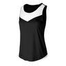 Taba Canottiera Donna-Nero,Bianco