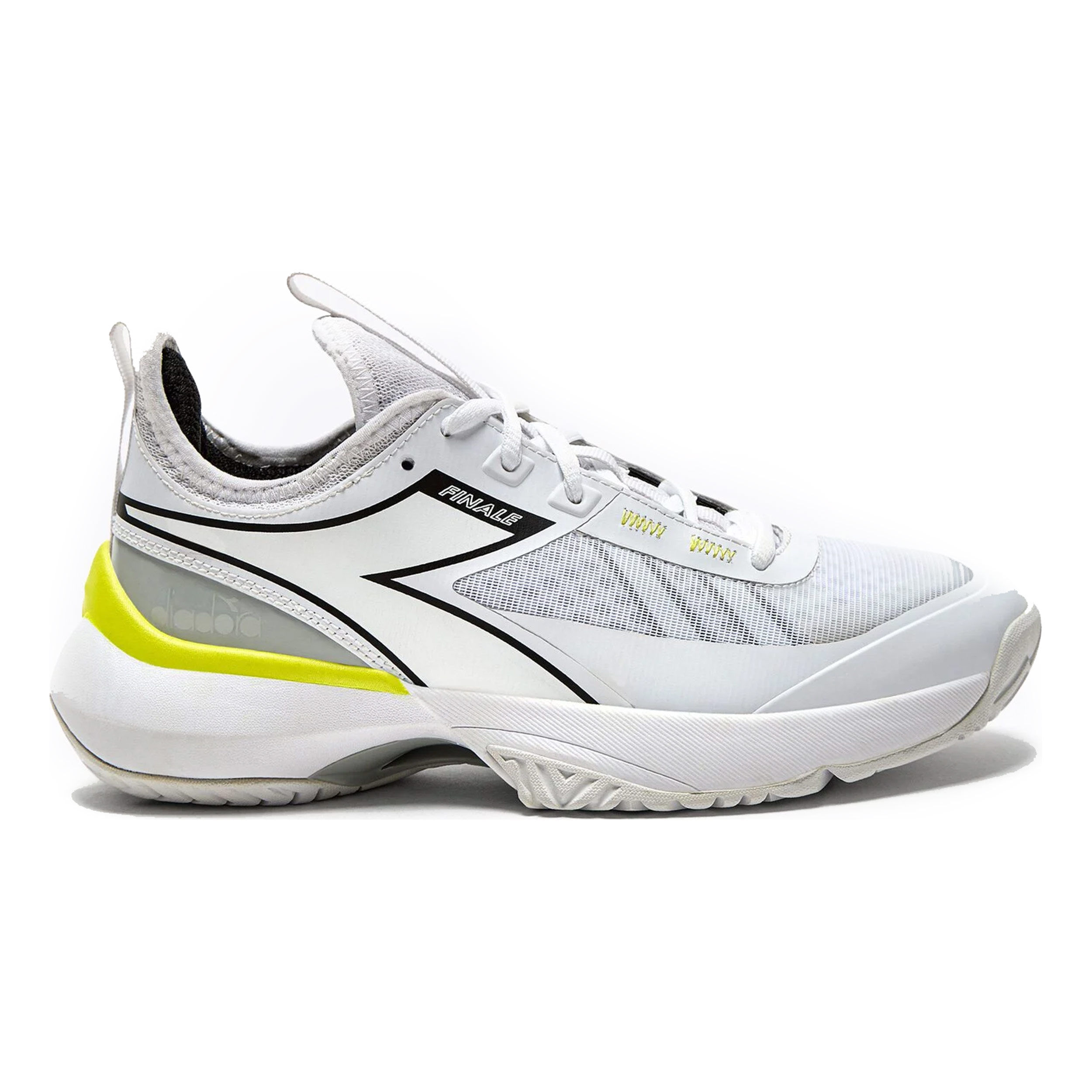 Buy Diadora Finale Scarpa Per Tutte Le Superfici Donna Bianco Giallo Neon online Tennis Point IT