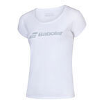 Abbigliamento Babolat Babolat Exercise Maglietta Donna - bianco, grigio
