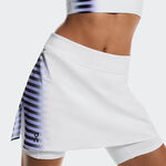 Abbigliamento da tennis On On Court Skirt Split Edge Gonna Donna-bianco, nero