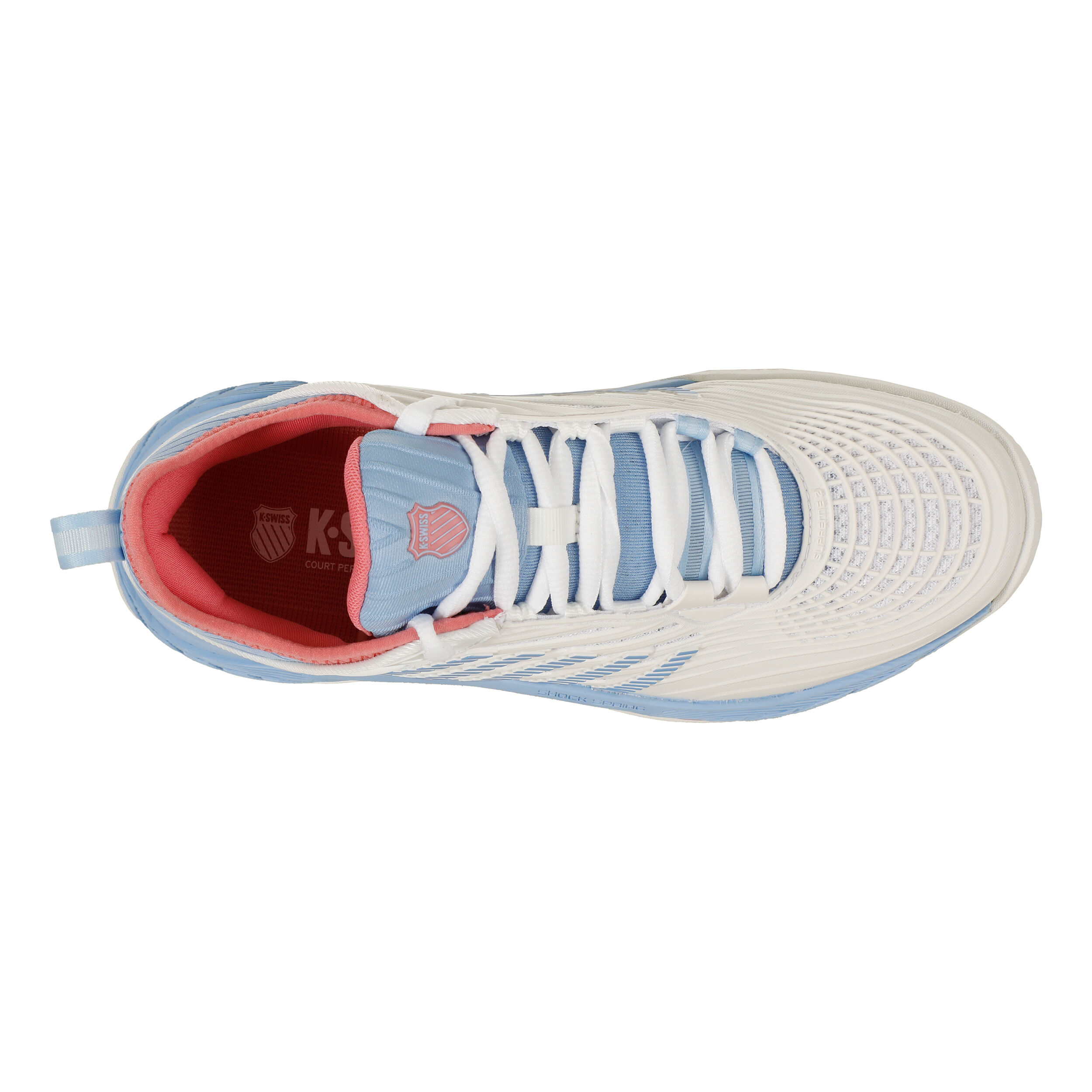 Buy K Swiss Hypercourt Supreme 2 CLAY Scarpa Per Terra Rossa Donna Bianco Lilla online Tennis Point IT