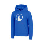 Abbigliamento da tennis Quiet Please Quiet Please Baseline Felpa con cappuccio Ragazzi - blu, bianco