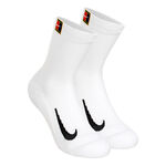 Abbigliamento Nike Nike Court Multiplier Cushioned Calzini Da Tennis Confezione Da 2-Bianco,Nero
