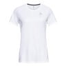 Crew Neck Essential Chill-Tech Camicia Da Corsa Donna-Bianco