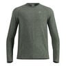 Essential Seamless Crew Neck Manica lunga Uomini-oliva