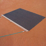 Strumenti per campi da tennis Tegra Tegra Rete Livellatrice Con Listello In Legno,Pesante-Marrone,Nero Opaco