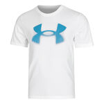Abbigliamento Under Armour Under Armour Reflective Big Logo Maglietta Uomini-Bianco