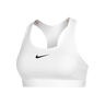 Swoosh Medium Reggiseni Sportivi Donna-Bianco