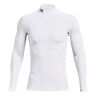 Coldgear Comp Mock Manica Lunga Uomini-Bianco