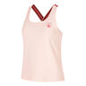 Endlessly Serve & Volley 2.0 Canottiera Donna-Rosa,Multicolore