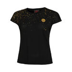 Abbigliamento BIDI BADU BIDI BADU Paris 2024 Junior Capsleeve Maglietta Ragazze - nero, oro