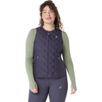 Abbigliamento ASICS ASICS Nagino Padded Gilet Da Corsa Donna-Grigio-blu