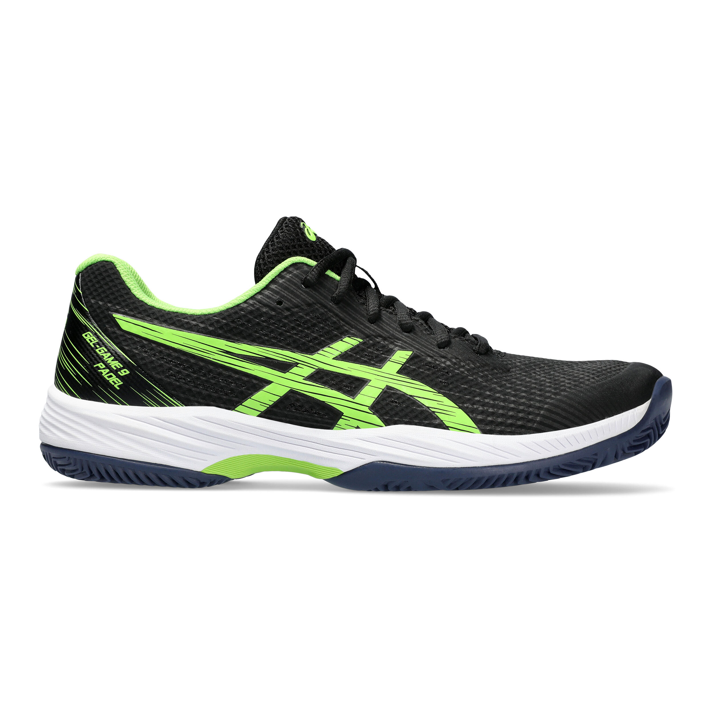 Buy ASICS Gel Game 9 Scarpa Da Padel Uomini Nero Verde Neon online Tennis Point IT