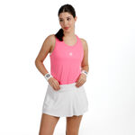 Abbigliamento da tennis BIDI BADU BIDI BADU Crew Racerback Canottiera Donna-rosa