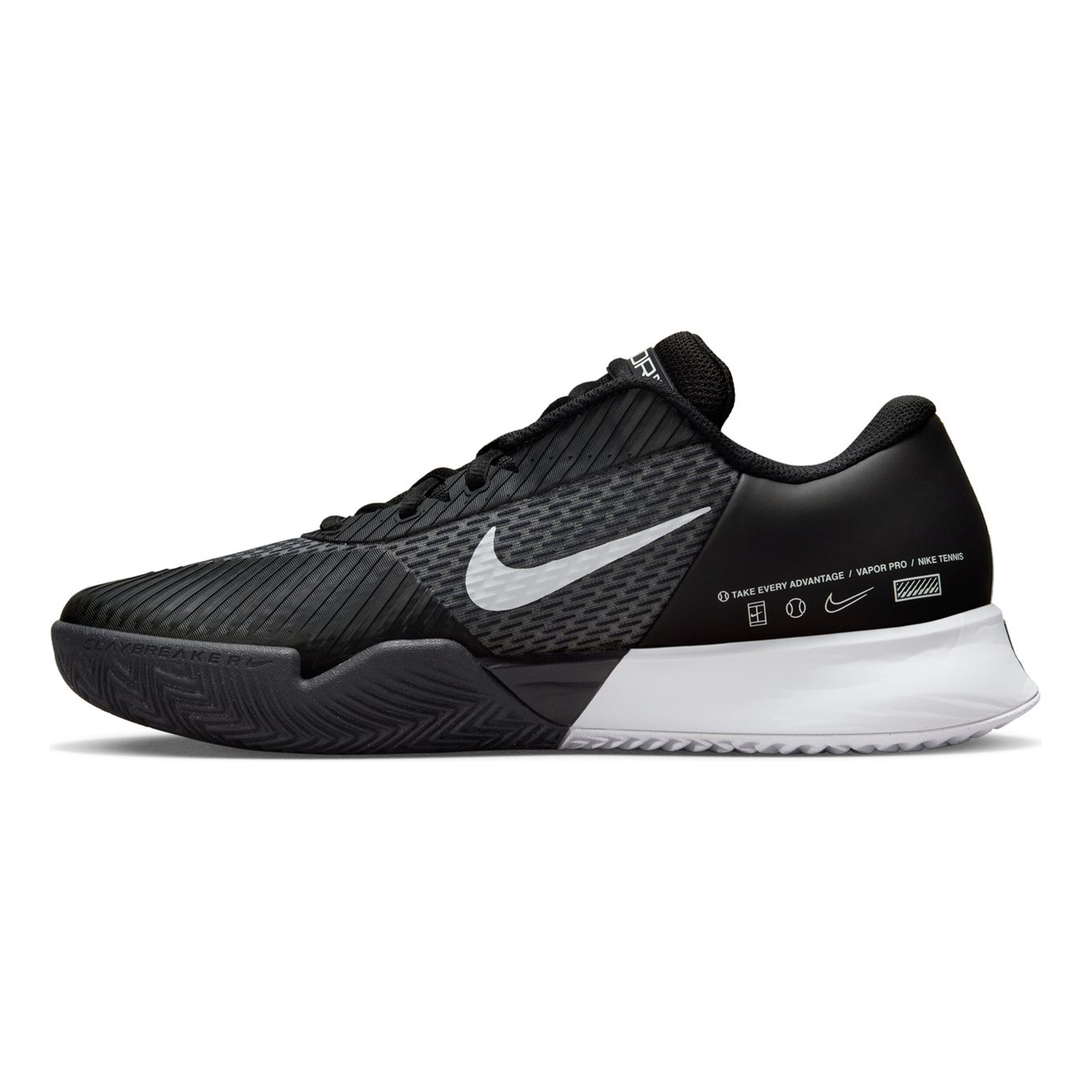 Nike Air Zoom Vapor Pro 2 Scarpa Per Terra Rossa Uomini Nero